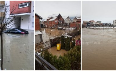 Vazhdojnë vërshimet- Në Rahovec evakuohen disa familje, në Fushë Kosovë veturat mbulohen nga uji, ndërsa në Gjilan disa shtëpive u ka hyrë shiu brenda