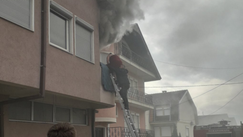Zjarr në një ndërtesë në Gostivar