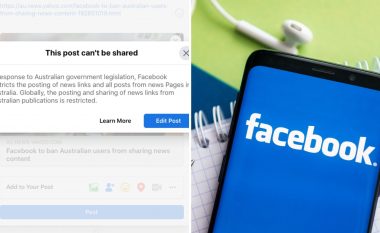 Pse Facebook-u bllokoi publikimin e lajmeve në Australi?