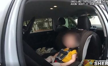 Momenti kur policët në Florida shpëtojnë njëvjeçaren e rrëmbyer, e gjejnë brenda veturës së vjedhur