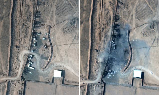 Para dhe pas, imazhet satelitore tregojnë efektet e sulmit ajror mbi caqet e milicisë siriane të përkrahur nga Irani – bombat 230 kilogramëshe shkatërruan gjithçka