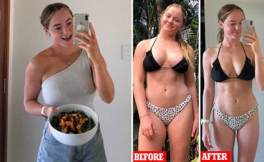 Transformimi i australianes 18-vjeçe, humbi 10 kilogramë për tetë javë