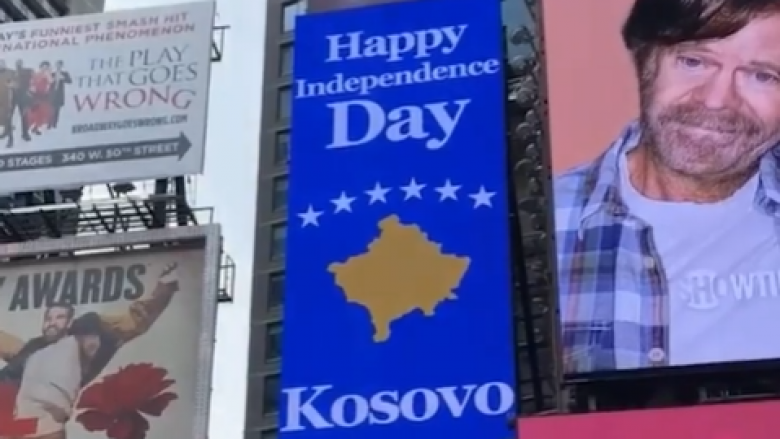 Pavarësia e Kosovës urohet edhe në Sheshin “Times Square” të New Yorkut