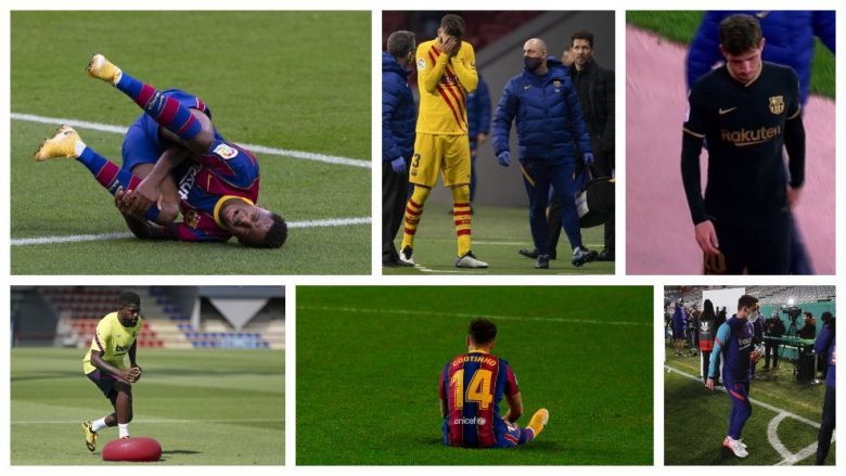 Makthi i Barcelonës janë lëndimet – vetëm gjashtë lojtarë kanë shpëtuar deri tani