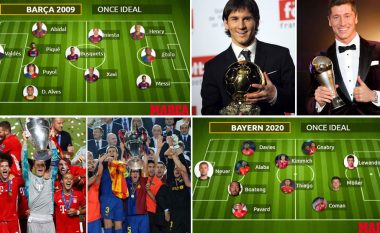 Barcelona e 2009 kundër Bayern Munich 2020, fituesit  e gjashtë trofeve brenda një sezoni: Beteja e madhe se kush është më i fortë