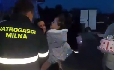 Zjarrfikësit befasuan një vajzë e cila nuk festoi ditëlindjen për shkak të tërmetit në Kroaci
