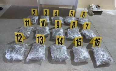 I gjenden shtatë kilogramë narkotikë në vendkalimin kufitar Vërmicë – policia ndalon dy persona për 48 orë