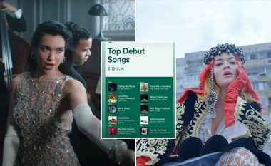 Dy shqiptaret Rita Ora dhe Dua Lipa, aktualisht në top dhjetëshen më të dëgjuar në Spotify