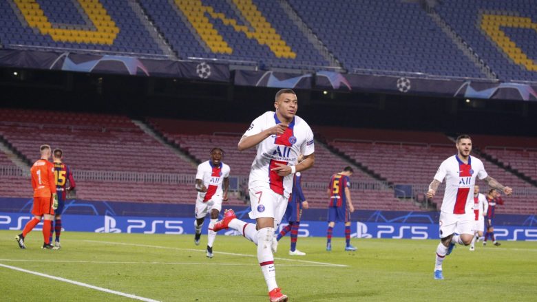 PSG e Kylian Mbappe leksion Barcelonës e Lionel Messit në “Camp Nou”, parisienët me një hap në çerekfinale