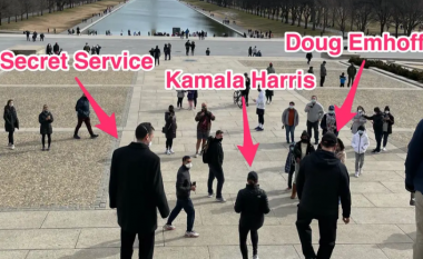 Bëhet virale videoja e vrapimit të Kamala Harrisit fal agjentëve të Shërbimit Sekret