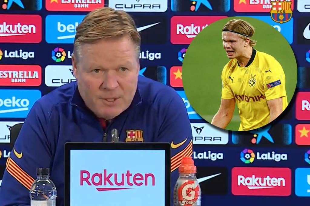 Koeman comments on the news linking Haaland to Barcelona Telegrafi