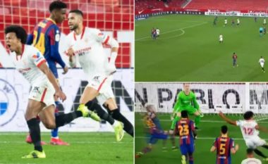 Mbrojtësi Jules Kounde shënoi një supergol në ‘stilin e Lionel Messit’ kundër Barcelonës