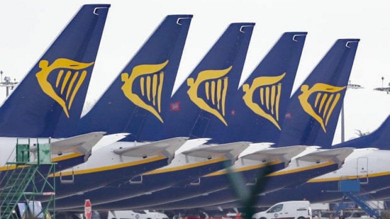 Pasojat e pandemisë COVID-19, Ryanair pritet t’i humb 1 miliard dollarë