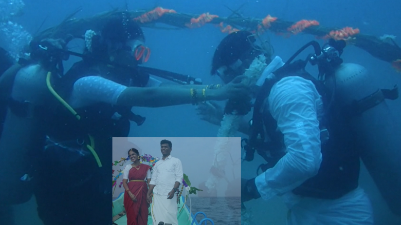 Çifti indian zhytet 20 metra nën ujë, për ta kurorëzuar dashurinë