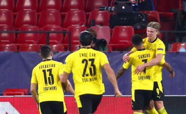 Borussia Dotmund fiton si mysafir i Sevilla, Haaland shkëlqen me dy gola