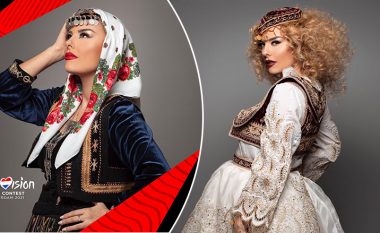 Faqja zyrtare e Eurovisionit publikon fotografitë e Anxhela Peristerit me veshje kombëtare: Shikoni dedikimin e saj për shqiptarët