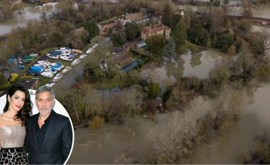 Përmbyset e tëra në ujë, rezidenca milionëshe e George Clooneyt