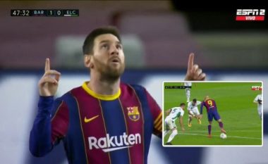 Messi shënon ndaj Elches pas një super aksioni dhe një asistimi të bukur me thembër nga Braithwaite