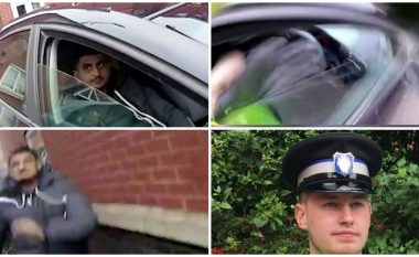 E zuri në veturë duke tymosur kanabis, adoleshenti britanik tenton të arratiset – tërheq zvarrë me mjet policin që shpëton mrekullisht