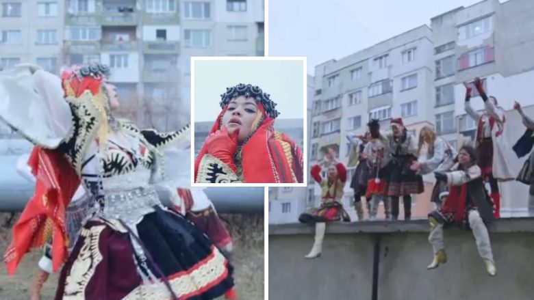 Rita Ora publikon një pjesë nga xhirimet e “Bang”, promovon veshjet tradicionale shqiptare në klip