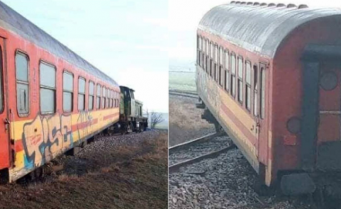 Del nga binarët treni i pasagjerëve nga Velesi për në Koçan, nuk ka të lënduar