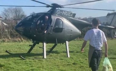 Djali fluturon 200 km me një helikopter për të ngrënë sandviçin e tij të preferuar, edhe pse masat ishin në fuqi