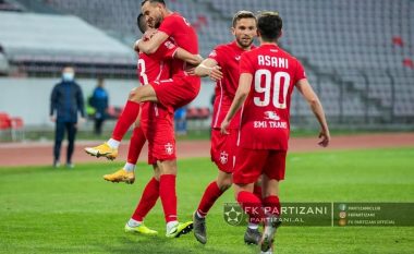 Partizani fiton derbin e Tiranës dhe sheh vetëm vetëm dy pikë larg kreut