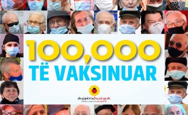 Numri i qytetarëve të vaksinuar në Shqipëri ka arritur në 100 mijë