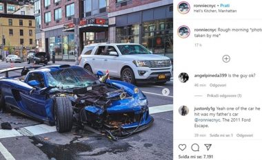 Ai shkatërroi pesë vetura në New York me një Porsche 800,000 dollarë, por u la i lirë përsëri
