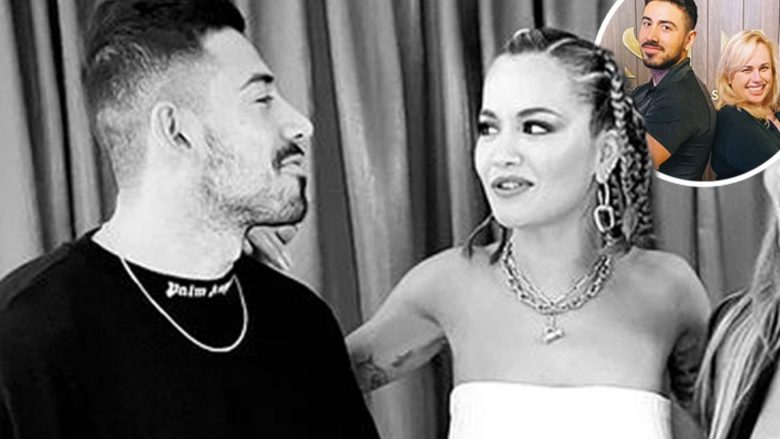 Rita Ora fotografohet përkrah trajnerit Jono Castano në koncertin e saj në Sidnei