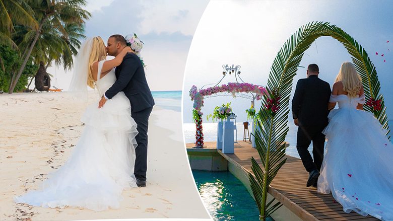 Fjolla Morina dhe Fisnik Syla sjellin të tjera fotografi nga dasma luksoze në Maldive