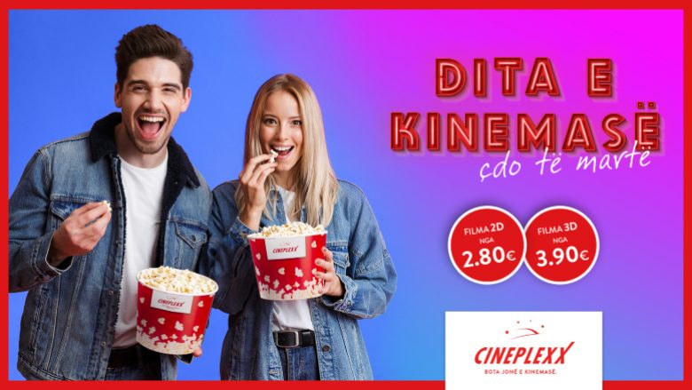 Sot, për Ditën e Kinemasë në Cineplexx, çmimet e biletave duke filluar nga 2,80€