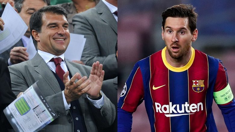 “Messi do të qëndrojë, lojtari më i mirë në botë e dashuron Barçën” – Laporta me deklaratë të madhe pasi që shpallet president