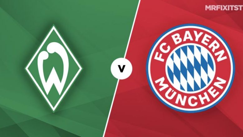 Bayerni luan në udhëtim te Werderi, formacionet zyrtare