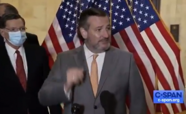 Gazetari i kërkon senatorit Ted Cruz që të vendoste maskën – përgjigja e tij bëhet virale