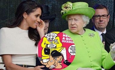 Magazina satirike “Charlie Hebdo” me karikaturë për Mbretëreshën dhe Meghan Markle