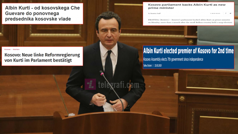 Mediat botërore raportojnë për zgjedhjen e Kurtit kryeministër i Kosovës