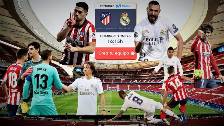 Atletico Madrid – Real Madrid, formacionet zyrtare të derbit të zjarrtë lokal në La Liga