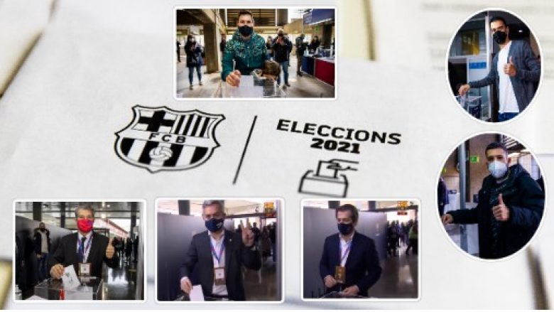 Po zhvillohen zgjedhjet për president të ri të Barcelonës, votojnë tre kandidatët dhe Lionel Messi