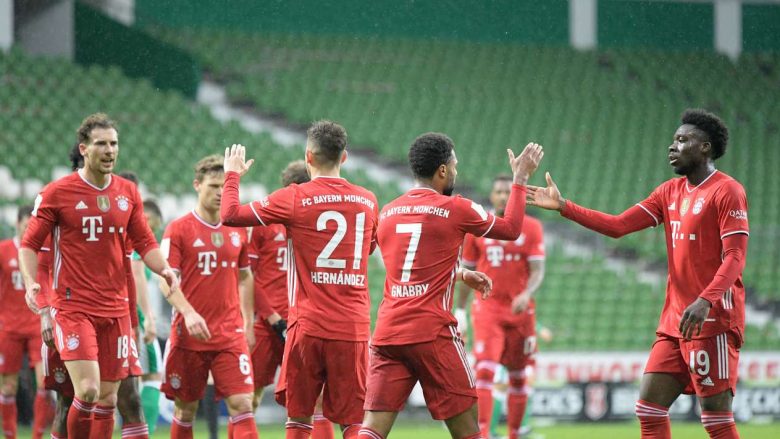 Bayern Munichu fiton me lehtësi në udhëtim te Werder Bremeni i Rashicës