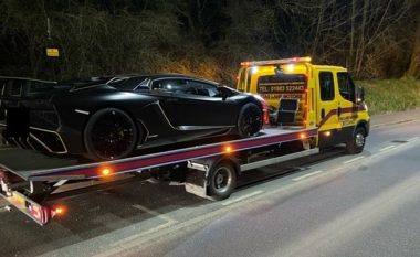 I kishte borxh rreth 500 euro tatim shtetit, autoritetet në Angli ia marrin Lamborghinin