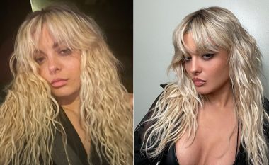 Larg sharmit të zakonshëm, Bebe Rexha pozon pa makijazh duke treguar se si duket në përditshmëri