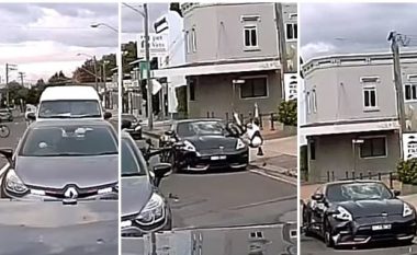 Tenton të kalojë rrugën, çiklisti australian goditet nga vetura – shpëton mrekullisht
