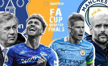 Evertoni dhe Man City duan kalimin në gjysmëfinale të Kupës FA, formacionet zyrtar