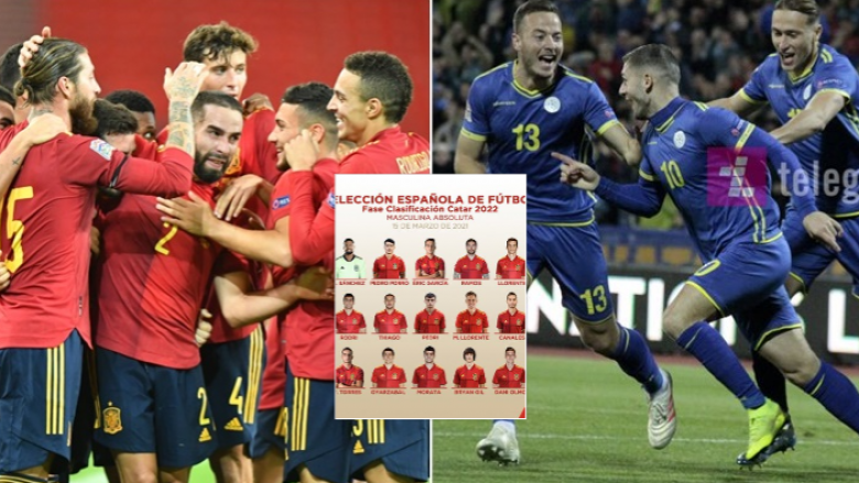 Spanja publikon listën e lojtarëve të ftuar për ndeshjen me Kosovën në kualifikimet për Kupën e Botës