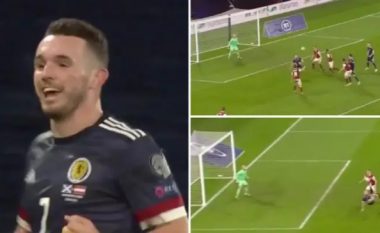 John McGinn shënoi një gol të mrekullueshëm me gërshërë kundër Austrisë dhe bën bujë në rrjetet sociale