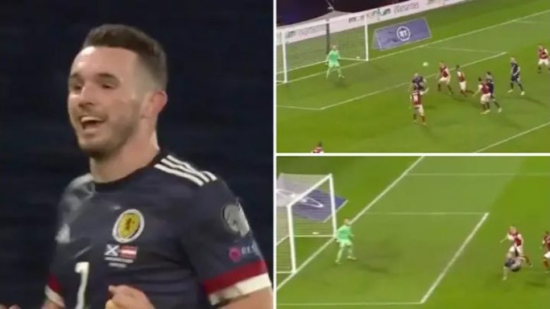 John McGinn shënoi një gol të mrekullueshëm me gërshërë kundër Austrisë dhe bën bujë në rrjetet sociale