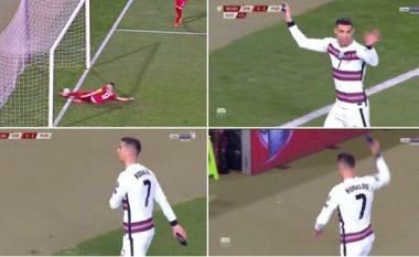 I mohohet goli i rregullt në minutat shtesë ndaj Serbisë, Ronaldo ndëshkohet me të verdhë dhe lë fushën i tensionuar