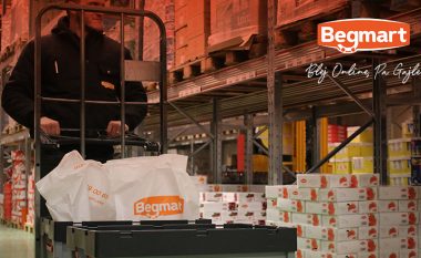 Profesionalizëm, siguri dhe cilësi – pamje nga depot e Begmart.com, aty ku përgatiten porositë që bëhen online