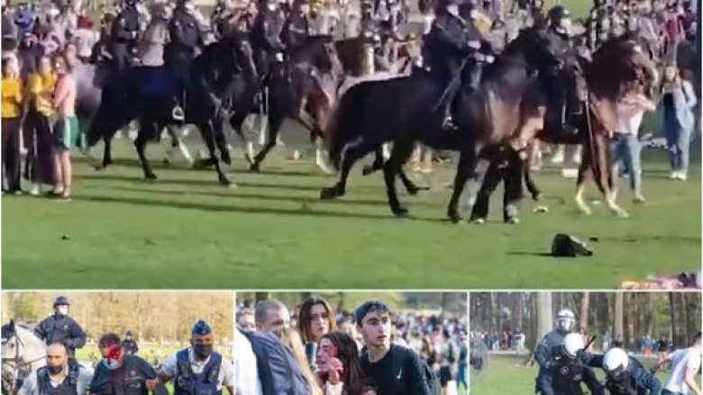 Dramë në Bruksel, policia shkel me kuaj pjesëmarrësit në festivalin e rremë në park